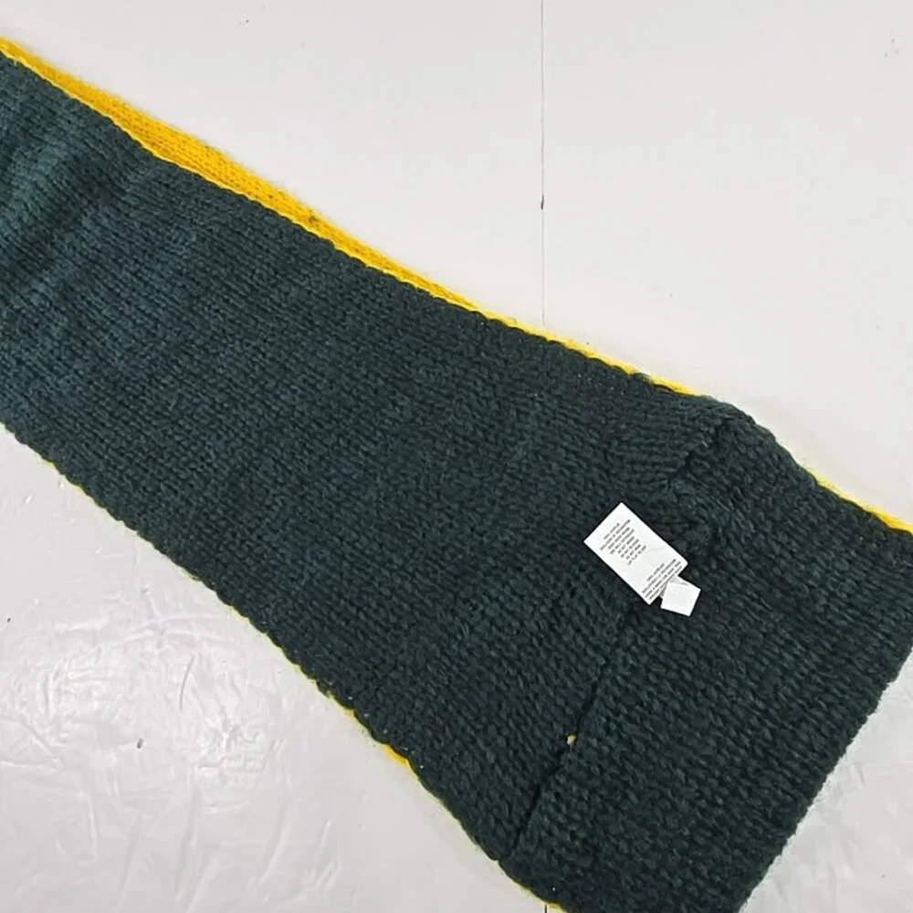 GREEN BAY PACKERS Infinity Scarf Football Team Knitted Green and Yellow Logo NFL